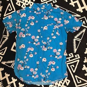 Cotton On Floral Print Mens Shirt sz XS